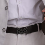 Load image into Gallery viewer, BLACK LOGO BUCKLE CROCO DARK BROWN &amp; BLACK BELT
