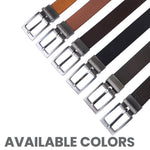 Load image into Gallery viewer, GREY PLAIN BUCKLE CROCO LIGHT BROWN &amp; BLACK BELT
