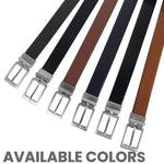 Load image into Gallery viewer, SILVER PLAIN BUCKLE CROCO DARK BROWN &amp; BLACK BELT
