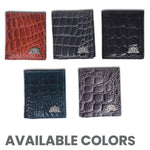 Load image into Gallery viewer, CROCO VERTICAL WALLET GREY
