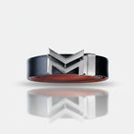 Load image into Gallery viewer, GREY LOGO BUCKLE LIGHT BROWN &amp; BLACK BELT