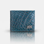 Load image into Gallery viewer, CROCO HORIZONTAL WALLET TEAL