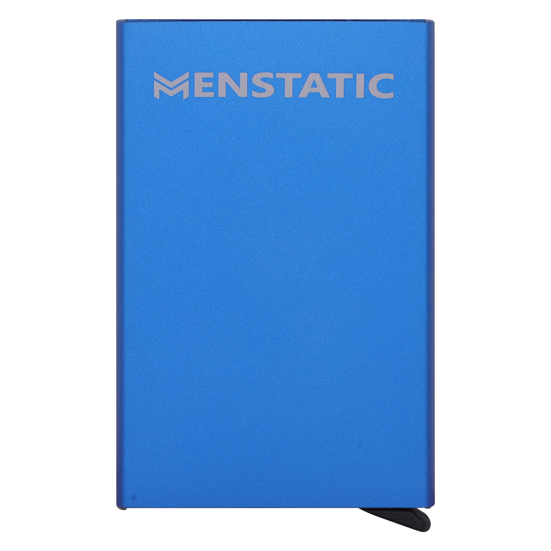 BLUE SLIDER METAL CARD HOLDER