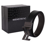 Load image into Gallery viewer, BLACK LOGO BUCKLE DARK BROWN &amp; BLACK BELT
