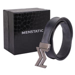 Load image into Gallery viewer, GREY LOGO BUCKLE HAMMERED BLUE BELT
