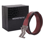 Load image into Gallery viewer, GREY LOGO BUCKLE HAMMERED WINE BELT
