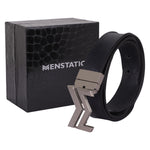 Load image into Gallery viewer, SILVER LOGO BUCKLE HAMMERED BLUE BELT
