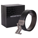 Load image into Gallery viewer, GREY LOGO BUCKLE DARK BROWN &amp; BLACK BELT
