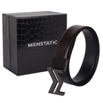 Load image into Gallery viewer, BLACK LOGO BUCKLE BLUE &amp; DARK BROWN BELT

