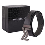 Load image into Gallery viewer, GREY LOGO BUCKLE HAMMERED GREY BELT
