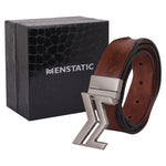 Load image into Gallery viewer, SILVER LOGO BUCKLE HAMMERED TAN BELT
