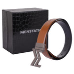 Load image into Gallery viewer, GREY LOGO BUCKLE BLUE &amp; LIGHT BROWN BELT
