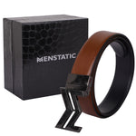 Load image into Gallery viewer, BLACK LOGO BUCKLE BLUE &amp; LIGHT BROWN BELT
