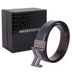 Load image into Gallery viewer, GREY LOGO BUCKLE BLUE &amp; DARK BROWN BELT
